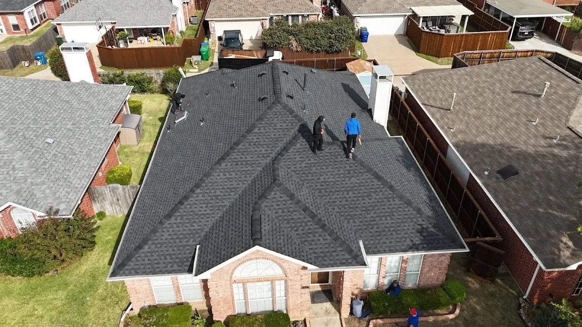 Slate & Tile Roof Repair work in progress on a Pacifica property